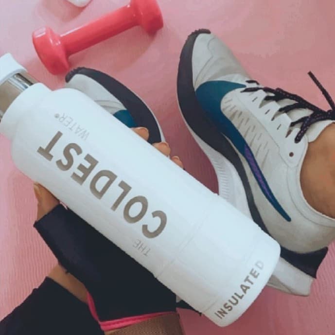 Coldest white bottle at the gym